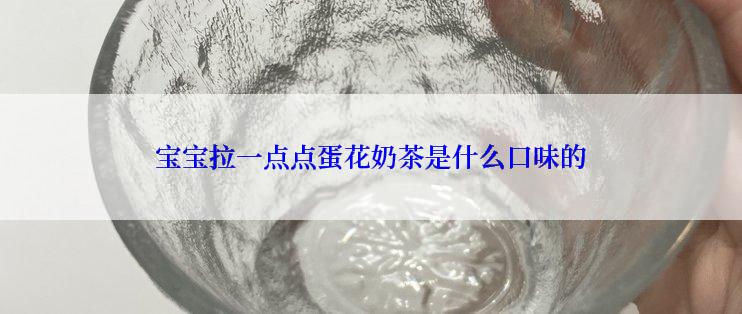 宝宝拉一点点蛋花奶茶是什么口味的