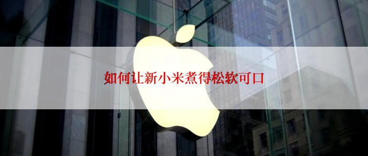如何让新小米煮得松软可口