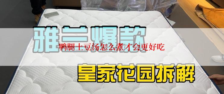 鸭腿土豆汤怎么煮才会更好吃