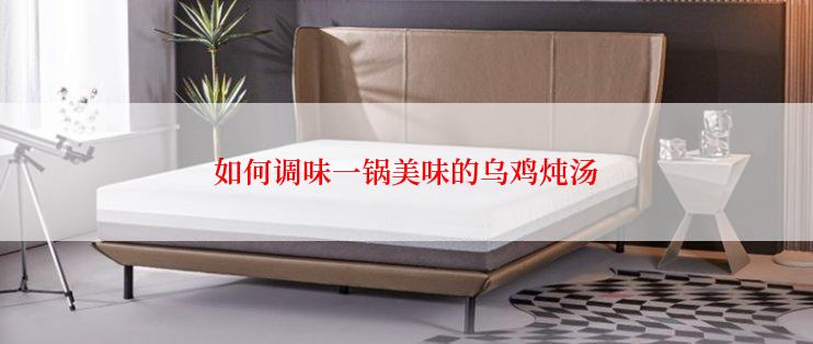 如何调味一锅美味的乌鸡炖汤