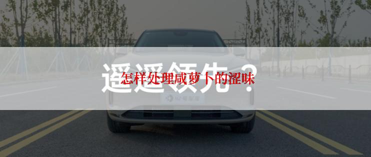  怎样处理咸萝卜的涩味