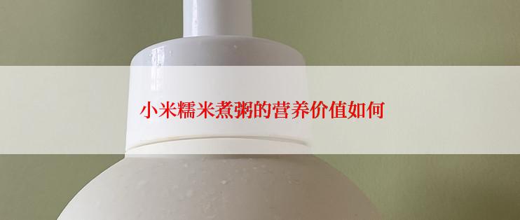 小米糯米煮粥的营养价值如何