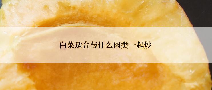 白菜适合与什么肉类一起炒