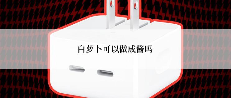 白萝卜可以做成酱吗