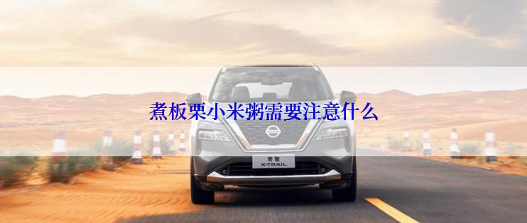 煮板栗小米粥需要注意什么