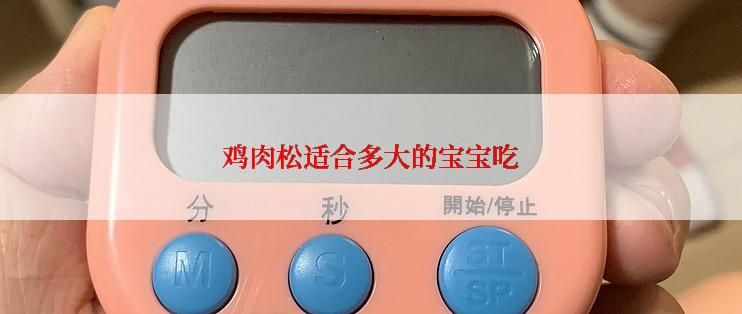 鸡肉松适合多大的宝宝吃