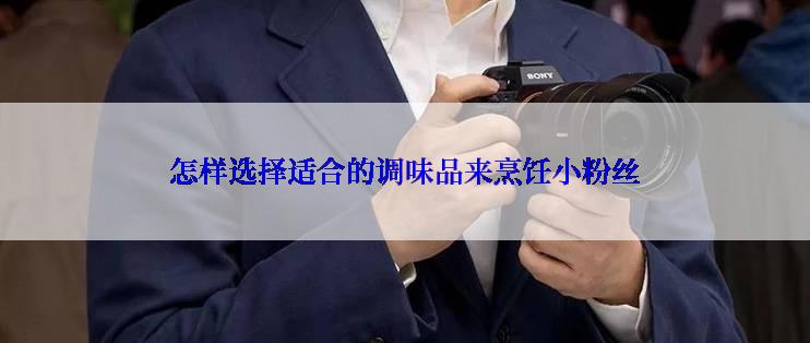 怎样选择适合的调味品来烹饪小粉丝