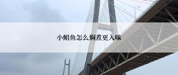 小鲳鱼怎么焖煮更入味
