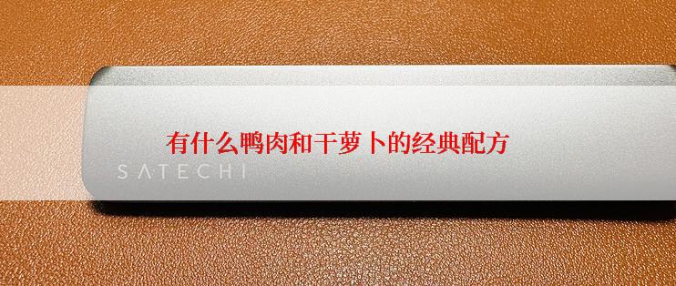 有什么鸭肉和干萝卜的经典配方
