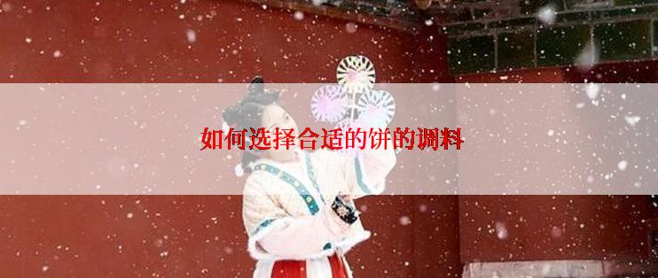  如何选择合适的饼的调料