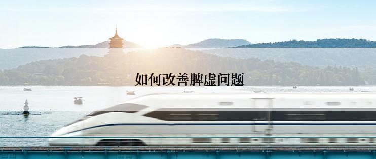  如何改善脾虚问题