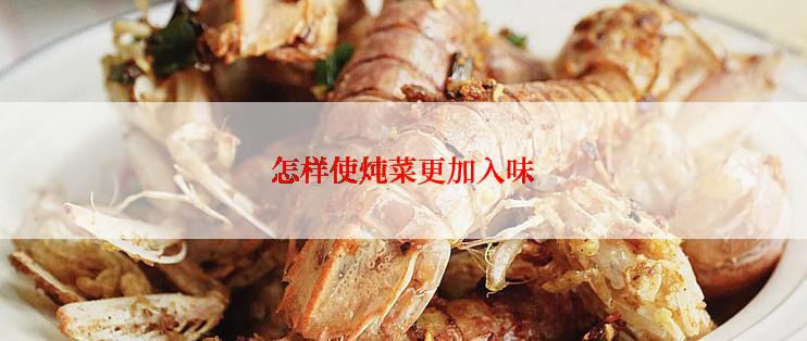 怎样使炖菜更加入味