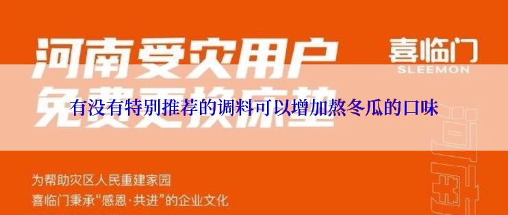 有没有特别推荐的调料可以增加熬冬瓜的口味