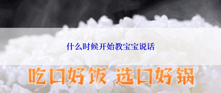 什么时候开始教宝宝说话