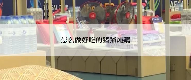 怎么做好吃的猪蹄炖藕