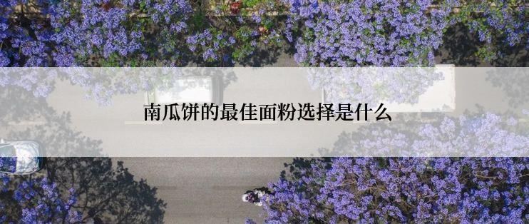  南瓜饼的最佳面粉选择是什么