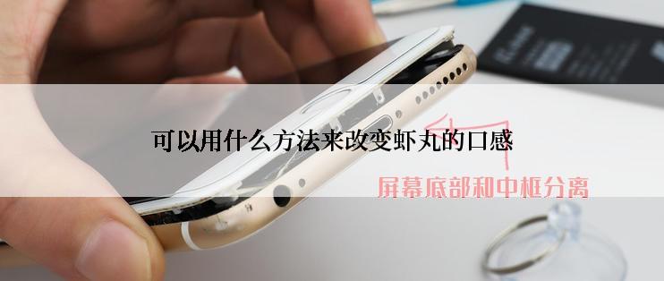 可以用什么方法来改变虾丸的口感