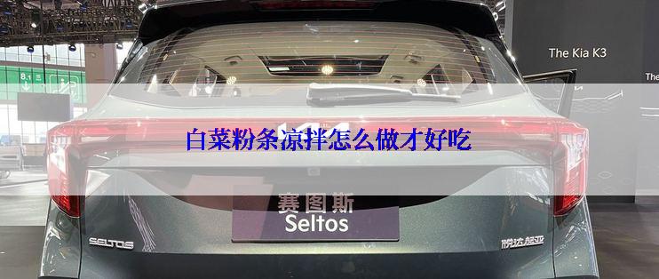 白菜粉条凉拌怎么做才好吃