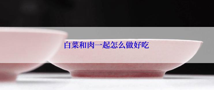 白菜和肉一起怎么做好吃