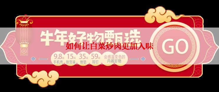 如何让白菜炒肉更加入味