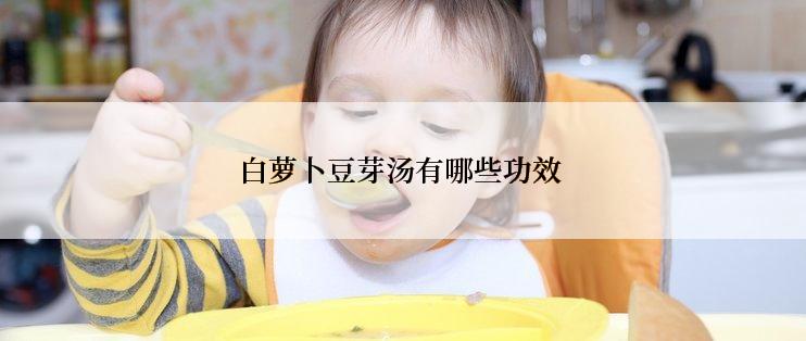 白萝卜豆芽汤有哪些功效