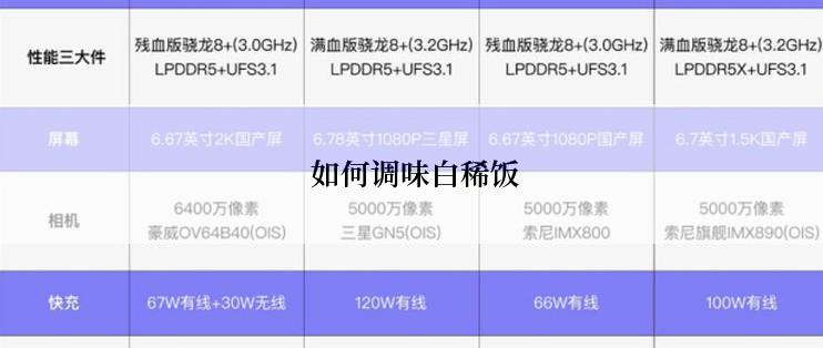  如何调味白稀饭
