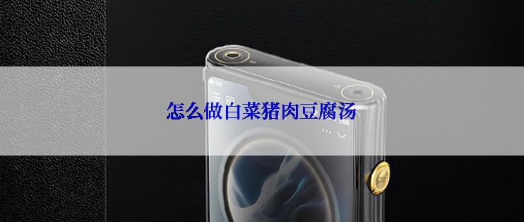 怎么做白菜猪肉豆腐汤