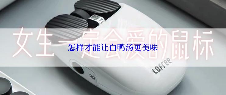 怎样才能让白鸭汤更美味