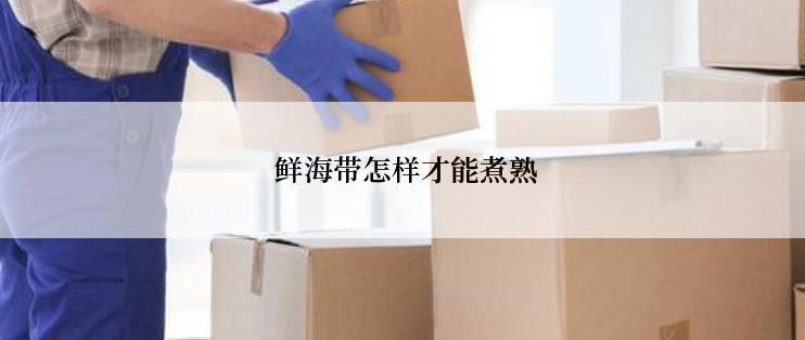  鲜海带怎样才能煮熟