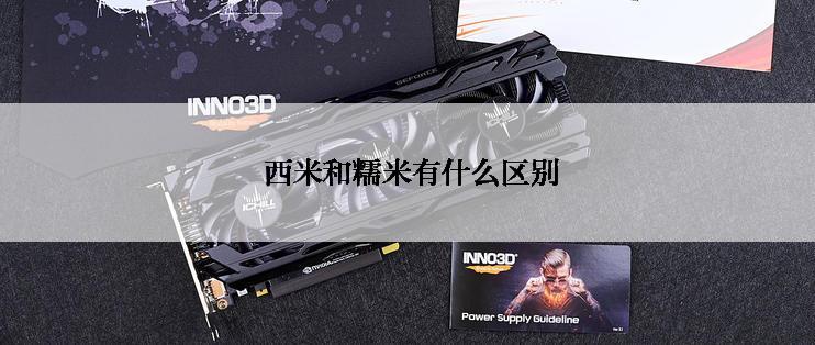  西米和糯米有什么区别