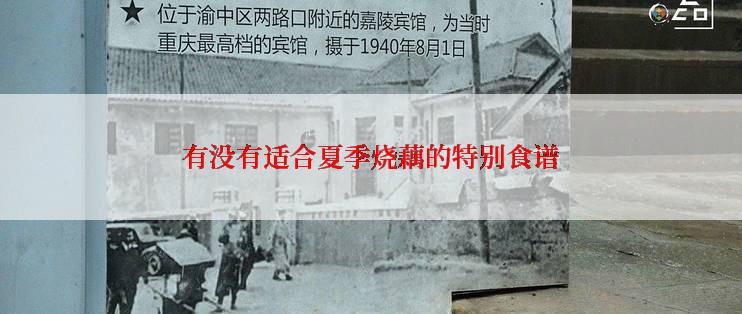 有没有适合夏季烧藕的特别食谱