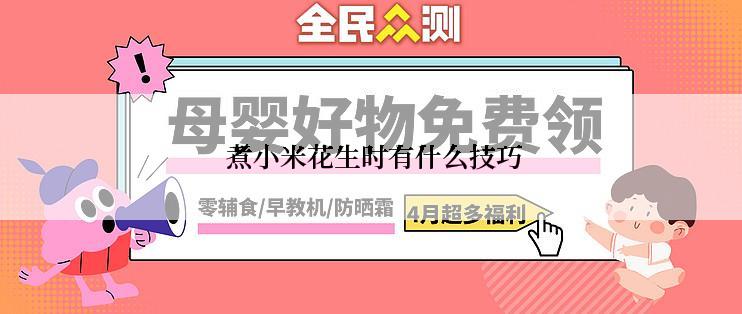  煮小米花生时有什么技巧