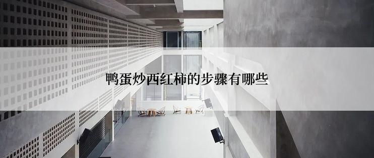 鸭蛋炒西红柿的步骤有哪些