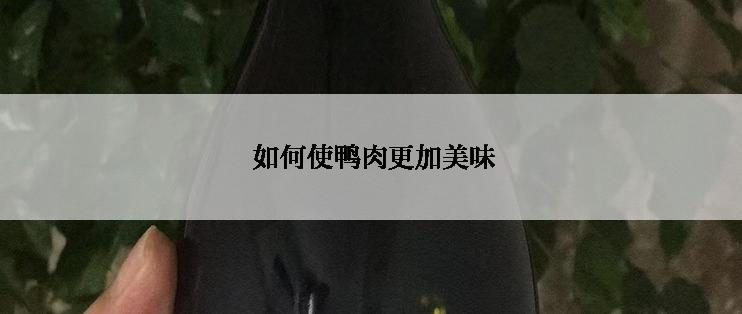  如何使鸭肉更加美味