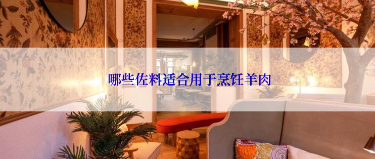  哪些佐料适合用于烹饪羊肉