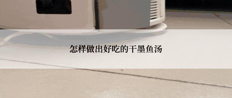 怎样做出好吃的干墨鱼汤