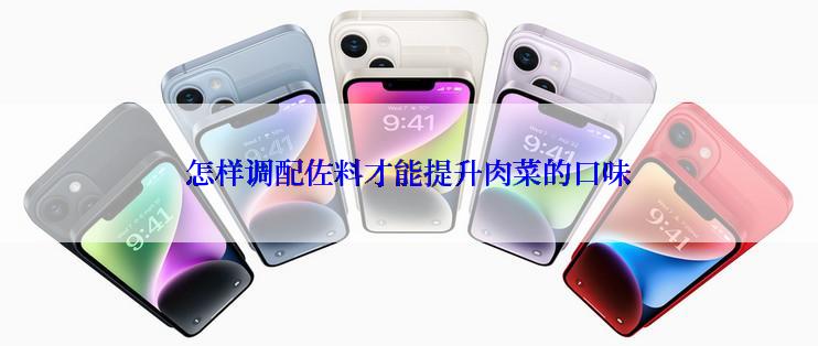 怎样调配佐料才能提升肉菜的口味