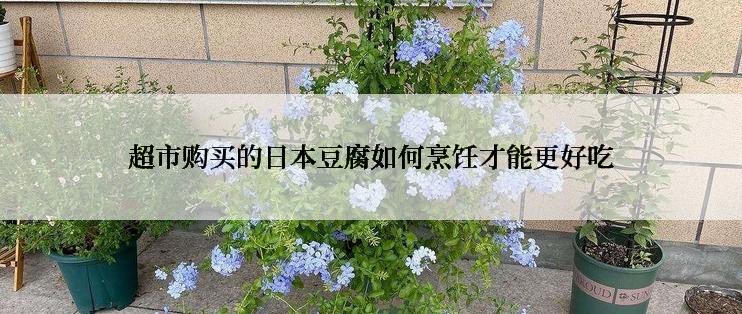 超市购买的日本豆腐如何烹饪才能更好吃