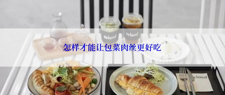 怎样才能让包菜肉丝更好吃