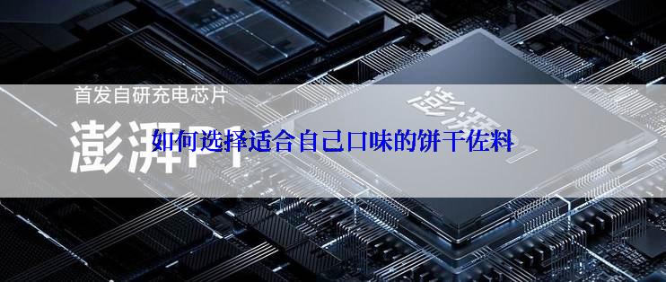 如何选择适合自己口味的饼干佐料
