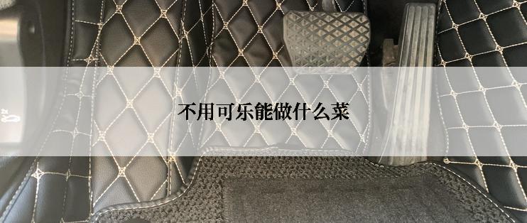 不用可乐能做什么菜