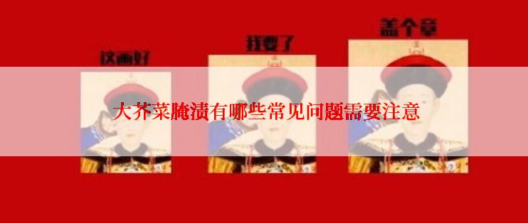  大芥菜腌渍有哪些常见问题需要注意