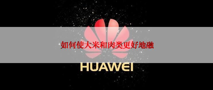  如何使大米和肉类更好地融