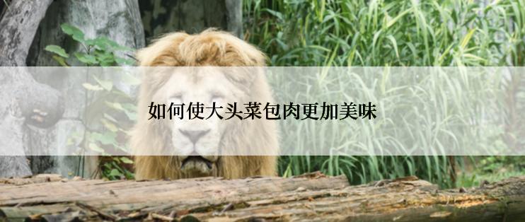 如何使大头菜包肉更加美味