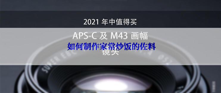  如何制作家常炒饭的佐料