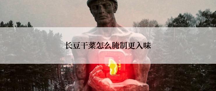 长豆干菜怎么腌制更入味