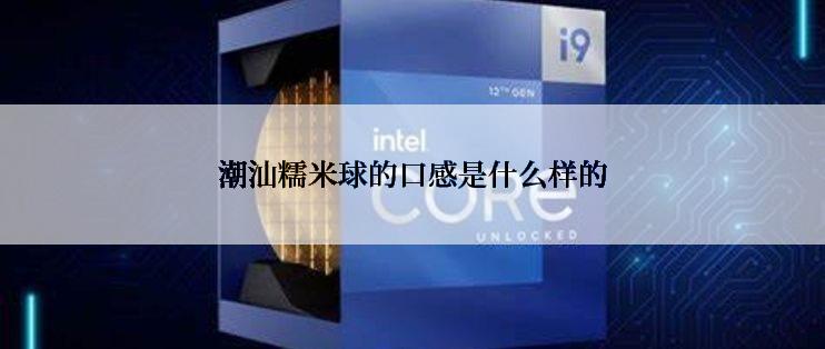 潮汕糯米球的口感是什么样的