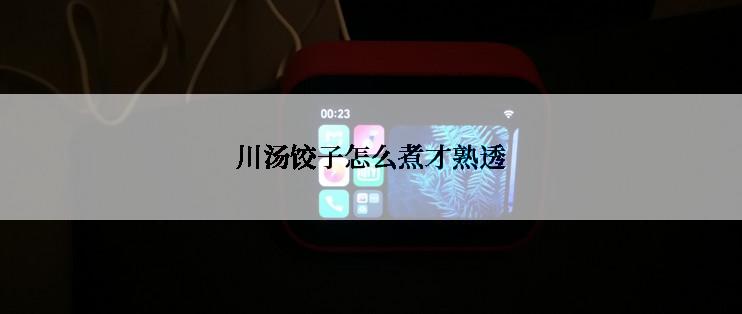 川汤饺子怎么煮才熟透