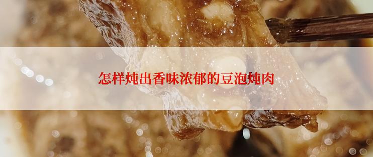 怎样炖出香味浓郁的豆泡炖肉