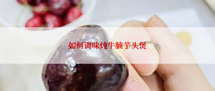 如何调味炖牛腩芋头煲